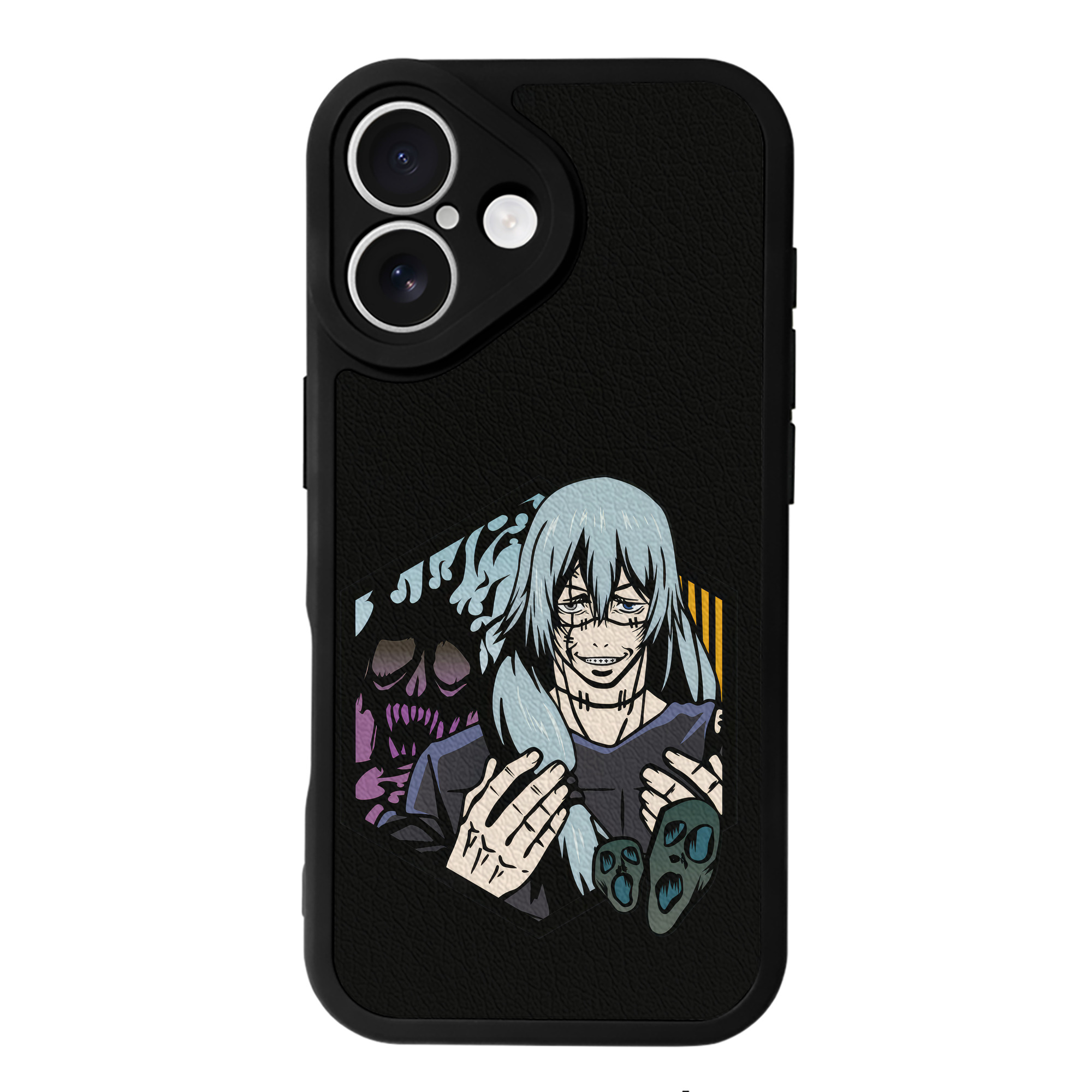 （画像用） 呪術廻戦 Jujutsu Kaisen 【iPhone 16シリーズ対応】シリコンスマホケース（レザー調） 材質：シリコン